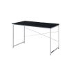 Tennos Writing Desk; Black &amp; Chrome Finish 93195