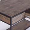 43.3"W x 21.6"D x 29.3"H Computer Desk with One Drawer; Walnut & Black