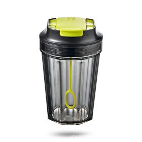 Fully Automatic Mixing Cup Electric Stirring Cup (Option: Black And Fluorescent Green-350ML)
